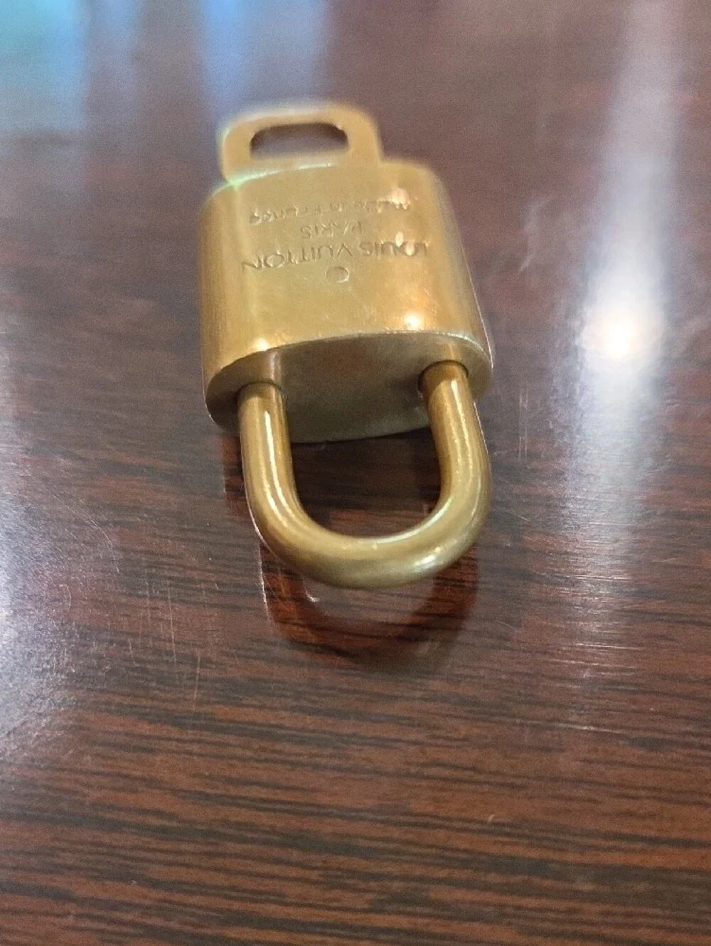 Louis Vuitton Brass Tone Padlock with Key #300